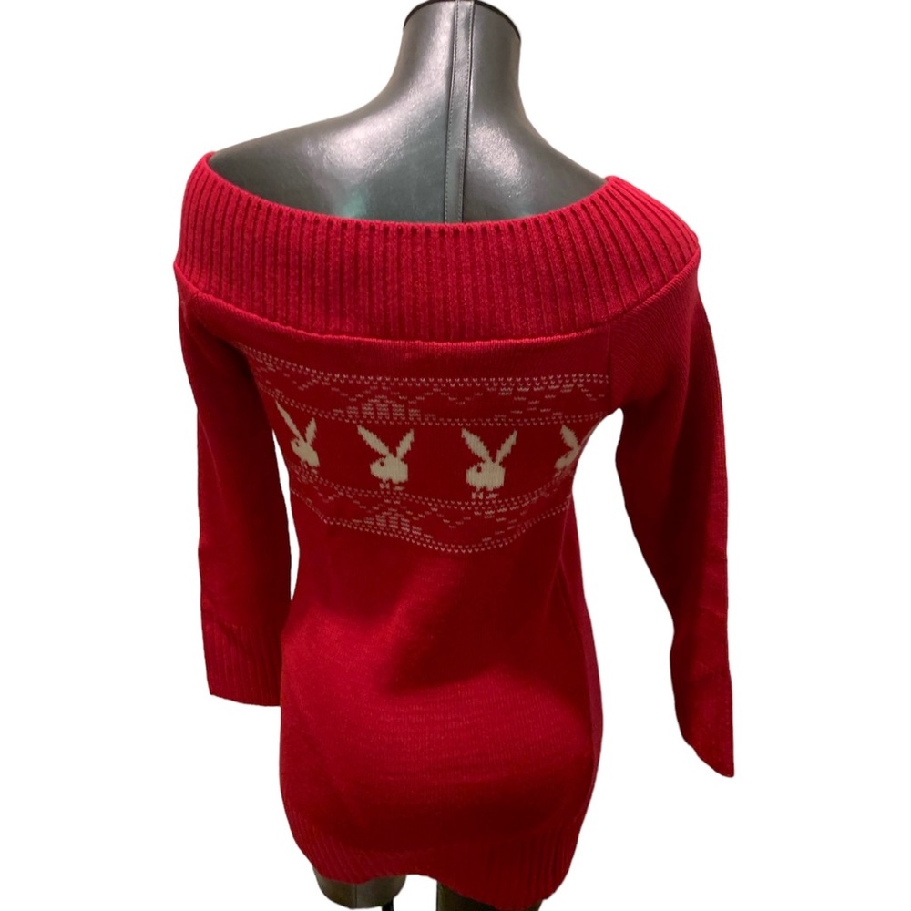 RARE PLAYBOY Dead Stock Vintage Sweater Dress Pink Y2K. - Picture 12 of 12